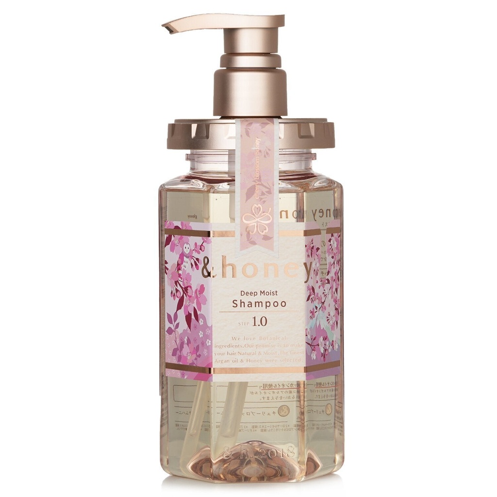 [400777] &honey Deep Moist Cherry Blossom Honey Shampoo - 440ml