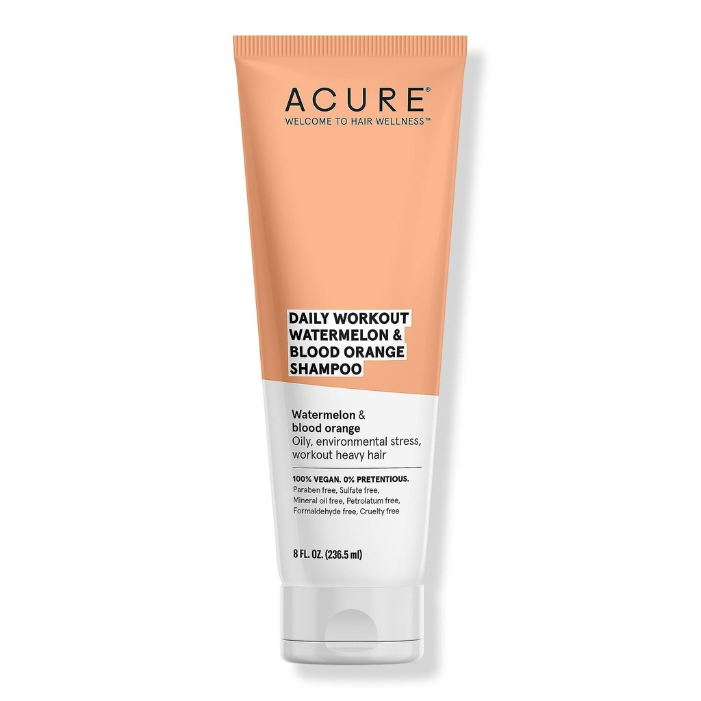 [400722] Acure Daily Workout Watermelon & Blood Orange Shampoo