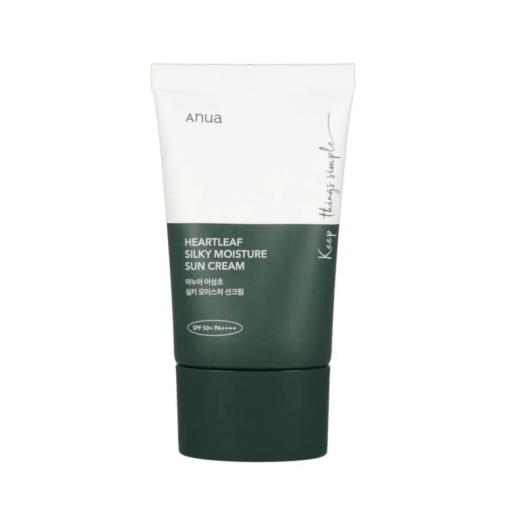 [@@X22] Anua heartleaf silky moisture sun cream spf50+ PA++++ - 50ml